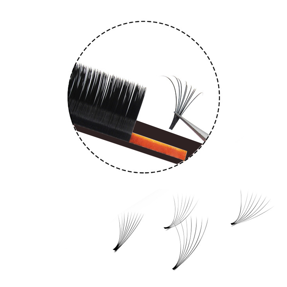 MASSCAKU Easy Fanning Volume M - Eyelash Extension Human Hair 评论和价格
