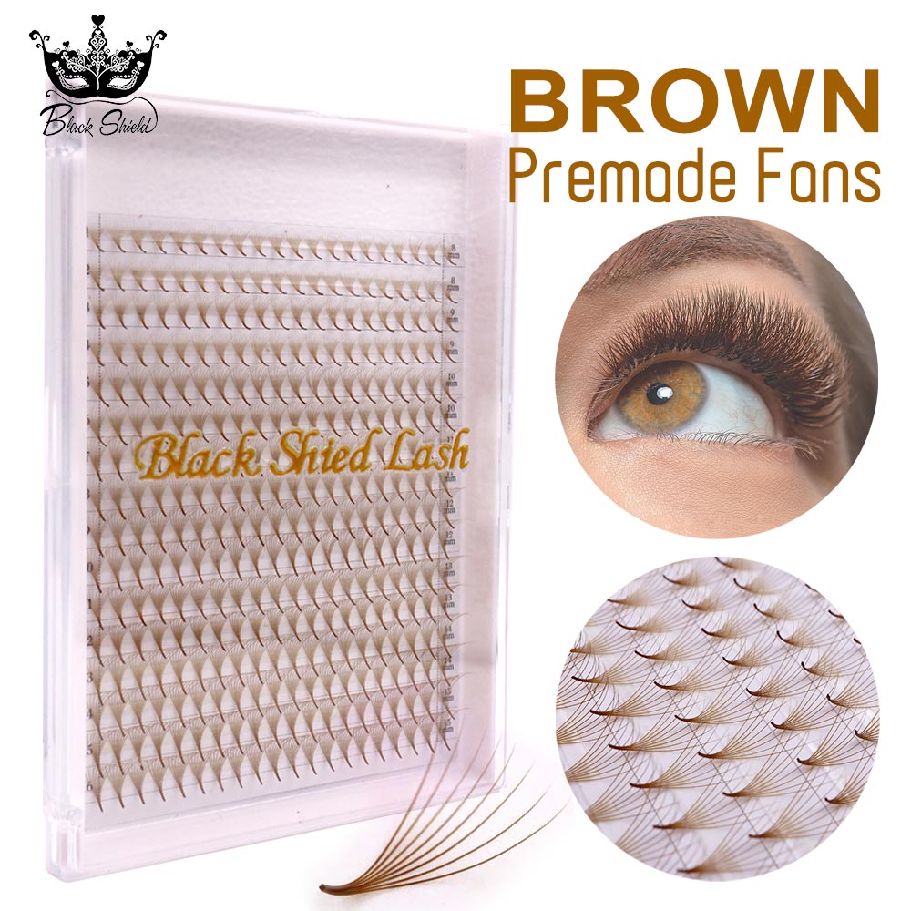 320 Colored Pointy Base Brown  - Eyelash Extension Russian 评论和价格